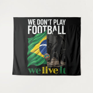Tapeçaria para Fã de Futebol do Brasil - Faixa par