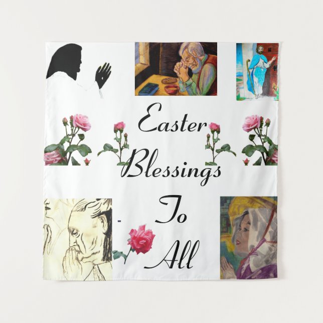tapeçaria páscoa BLESSING (Frente)