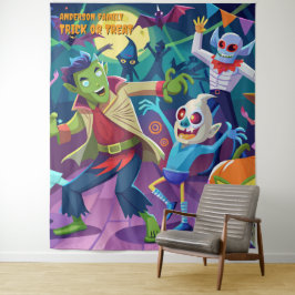 Tapeçaria Pendurada de Monstro de Halloween Engraç