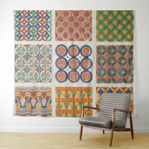 Tapeçaria persa da parede do azulejo de mosaico