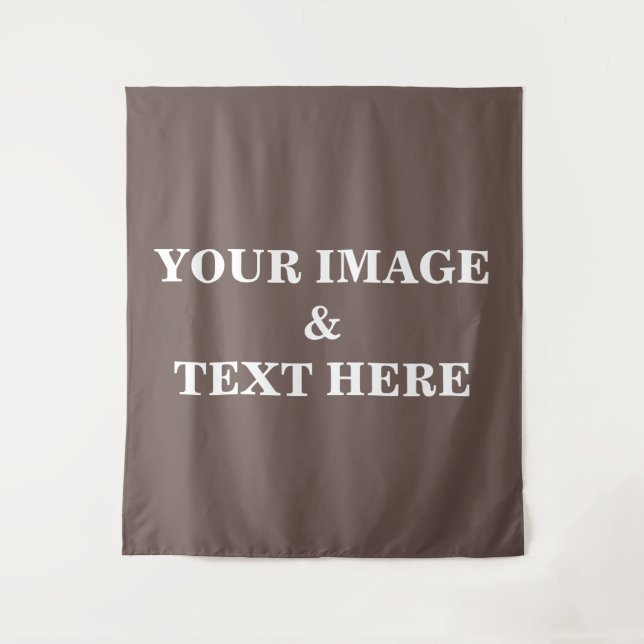 Tapeçaria Personalizada Com Sua Própria Foto & Tex (Frente)