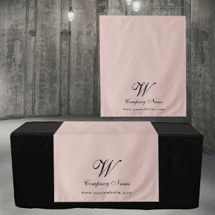Tapeçaria Personalizada de Negócios Rosa com Letre