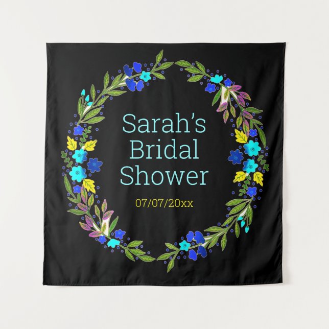 tapeçaria personalizada do chá de casamento (Frente)