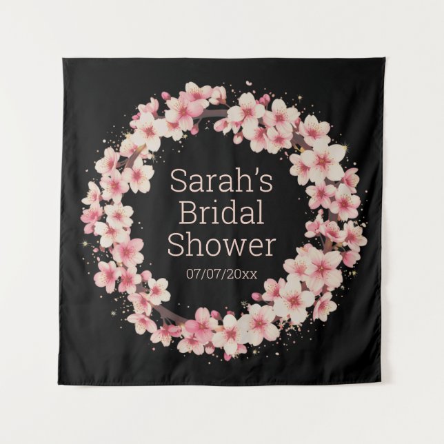 tapeçaria personalizada do chá de casamento (Frente)