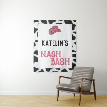 Tapeçaria Personalizada Nash Bash com Estampa de V