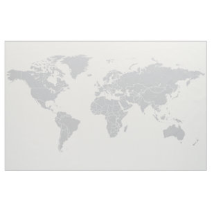 Tapeçaria política simples do tecido do mapa do