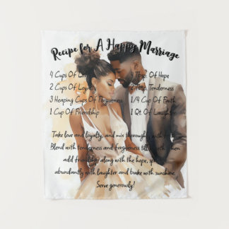 Tapeçaria Presente de Casamento Receita Para Uma F