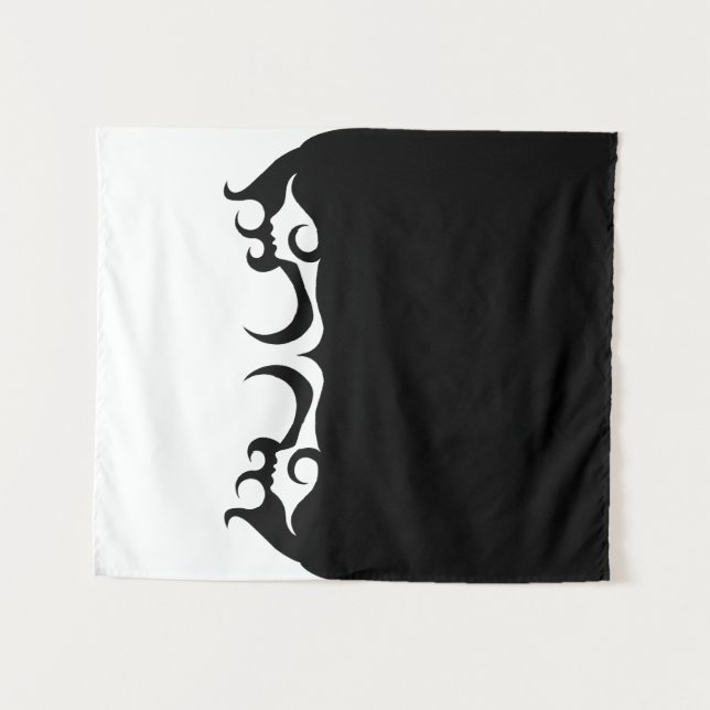 Tapeçaria Refletida da Mulher Deco Mod (Frente (Horizontal))