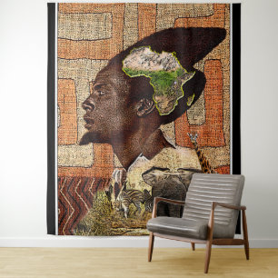 Tapeçaria Religiosa Tribal Afrocêntrica