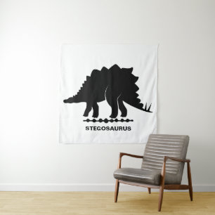 Tapeçaria Silhueta de Dinossauro Stegosaurus