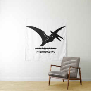 Tapeçaria Silhueta de Pterodáctilo Dinossauro