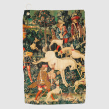 Tapeçarias do Unicórnio Medieval Clássico Defende