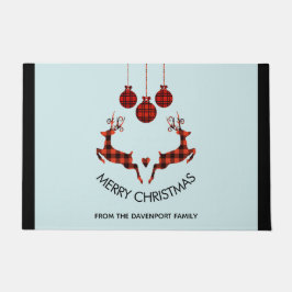 Tapete 2 Reindeer de Natal Saltando Caçador Russo