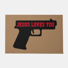 Tapete 2A - JESUS AMA SUA Porta Mat