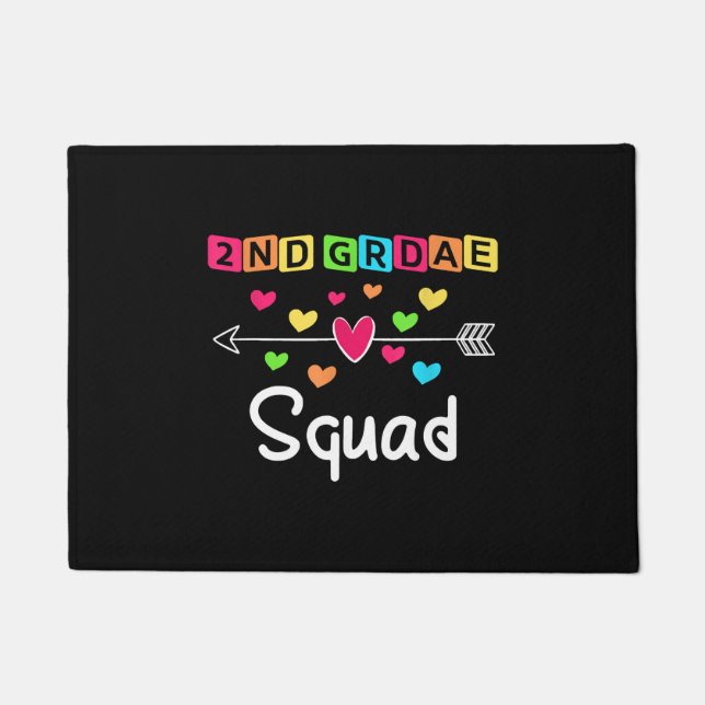 Tapete 2nd grade Teacher Shirts School Team Second Grade (Frente)