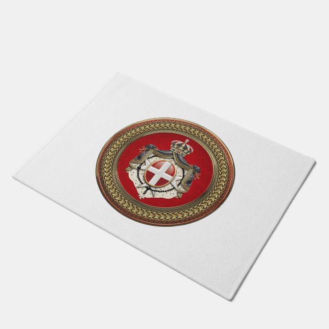 Tapete [500] Ordem de Malta - Casaco de armas SMOM (Inclinado)