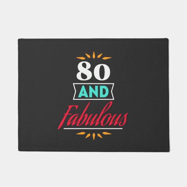 Tapete 80 years old and fabulous saying (Frente)