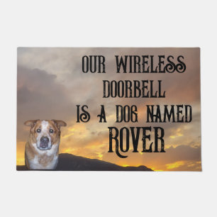 Tapete A campainha é Dog Photo and Name   Sunset Ouro