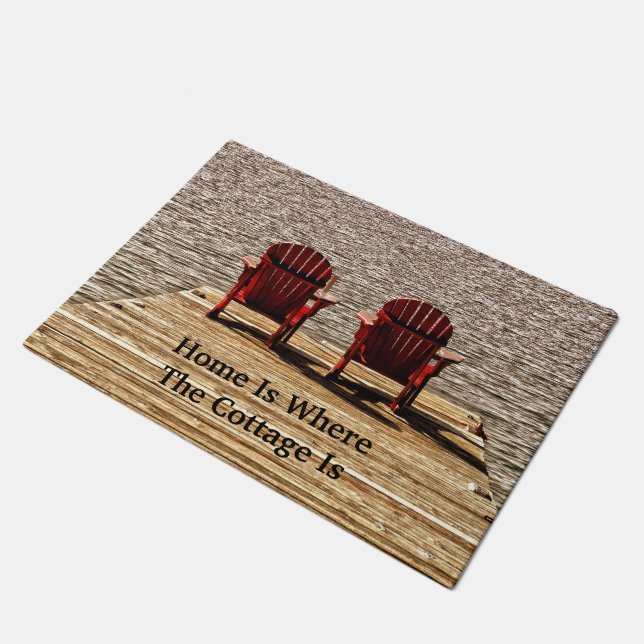 Tapete A casa é o lugar onde a casa de campo está (Inclinado)