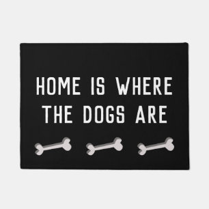 Tapete A casa é o lugar onde os cães estão