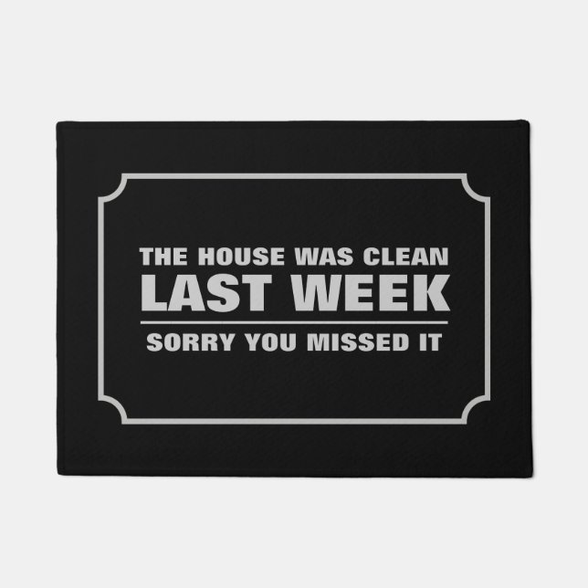 Tapete A Casa Foi Limpa Na Semana Passada (Frente)