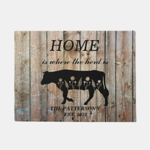 Tapete A Casa Personalizada É Onde O Herd Está