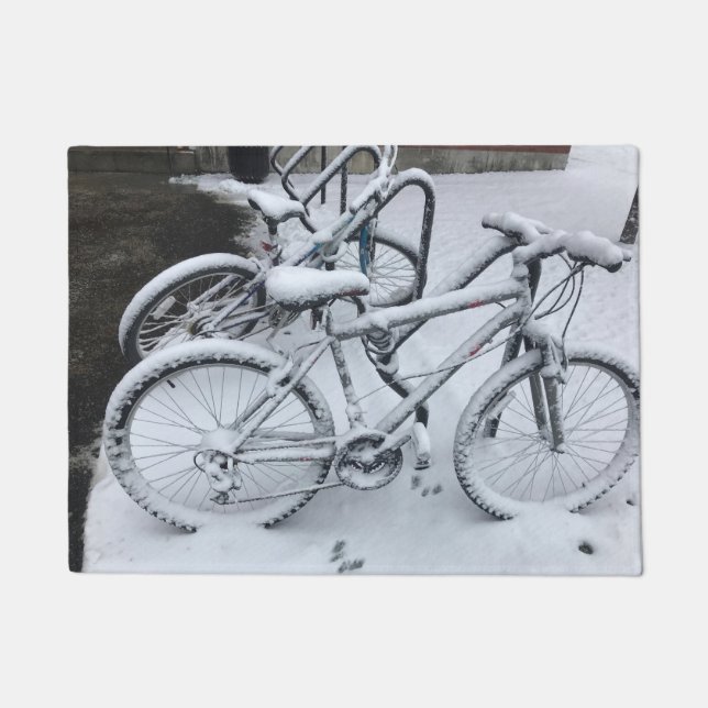 Tapete A estação da bicicleta acaba-se (Frente)