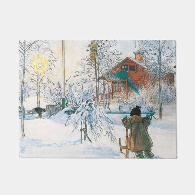 Tapete A Farmhouse E Washington De Carl Larsson (Frente)