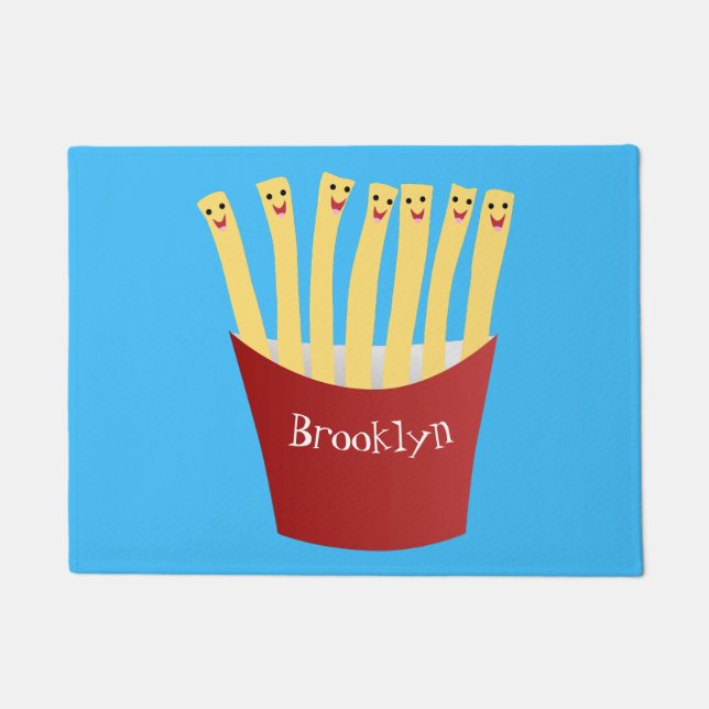 Tapete A ilustração de desenho animado de comida rápida d (Frente)