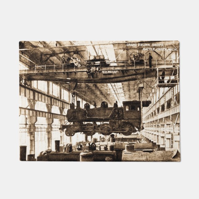 Tapete A locomotiva funciona o tronco grande de Battle (Frente)