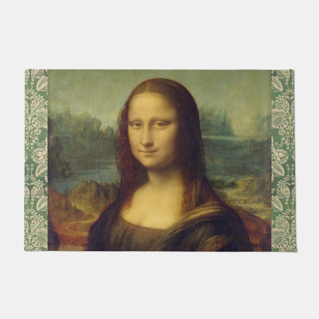 Tapete A Mona Lisa por Leonardo da Vinci (Frente)