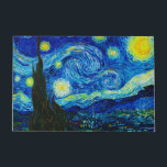 Tapete A Noite Estrelada de Vincent Van Gogh<br><div class="desc">Vincent Van Gogh Na Noite Estrelada. Esta é uma antiga obra-prima do pintor mestre holandês Vincent Van Gogh. Esta pintura de paisagem artística fina tem uma cor bela,  vibrante e saturada. Vincent Van Gogh era um pintor impressionista holandês. Esta imagem está no dominio público</div>