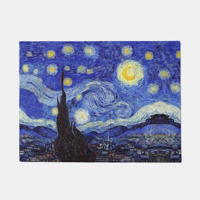 Tapete A noite estrelado Van Gogh inspirou a esteira do (Frente)