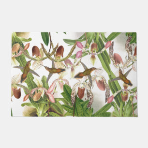 Tapete A orquídea animal dos pássaros do colibri flores