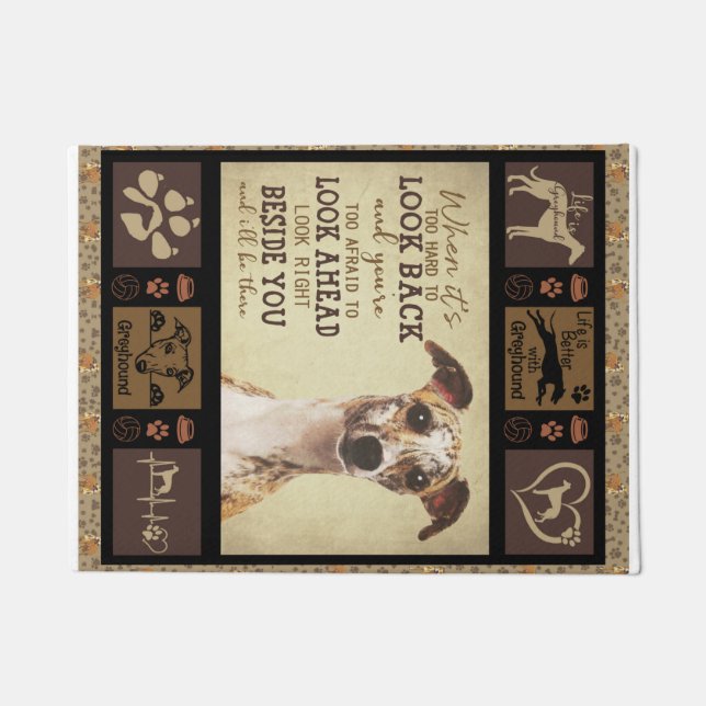 Tapete A Vida É Melhor Com O Greyhound (Frente)