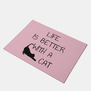 Tapete A Vida É Melhor Com Um Gato - Amantes De Gato