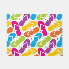 Tapete A vida é melhor nos chinelos