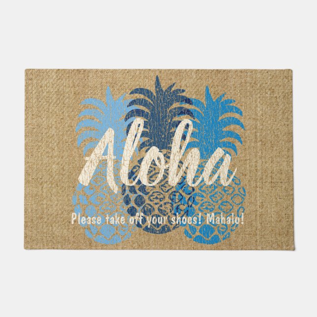 Tapete Abacaxi Tropical Momona Havaiana Aloha (Frente)