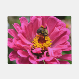 Tapete Abelha de mel de mãe floral rosa elegante