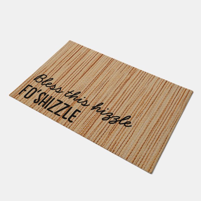Tapete Abençoado Personalizado Este Hizzle Fo'Shizzle Eng (Inclinado)