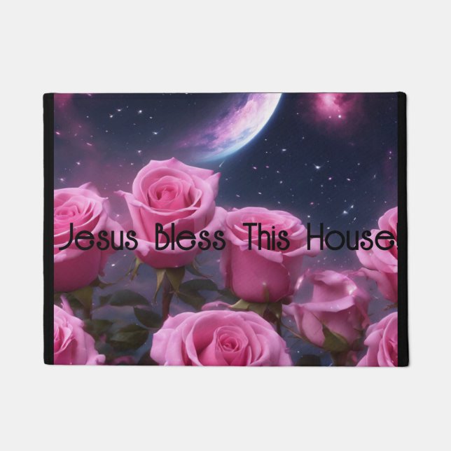 Tapete Abençoe esta porta (Frente)