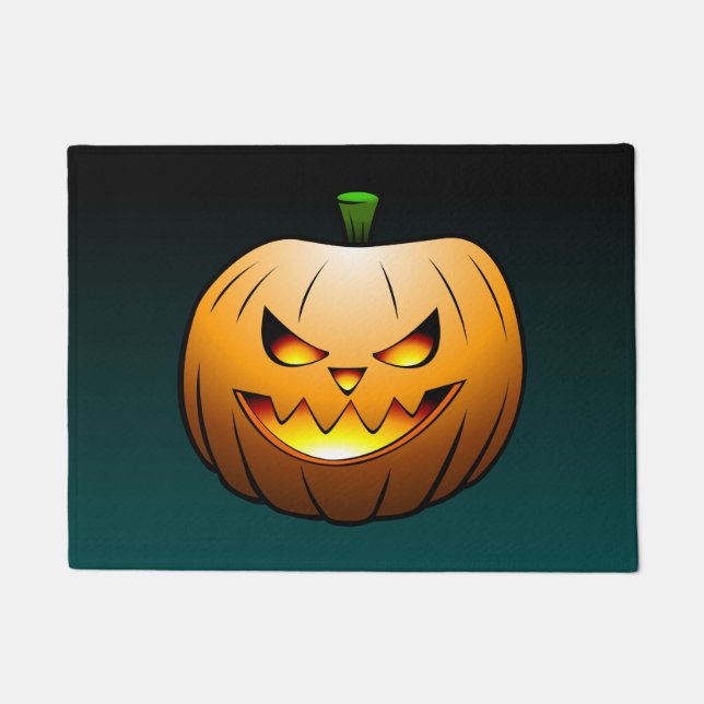 Tapete Abóbora Assustadora de Halloween (Frente)