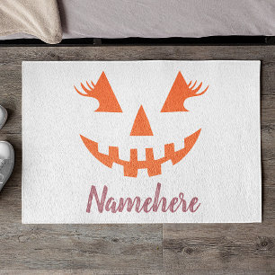Tapete Abóbora de Halloween Personalizada Feminina Jack O