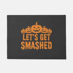 Tapete Abóbora de Halloween Vamos Esmagar