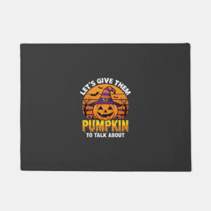 Tapete Abóbora Engraçada Desenho de Piada de Halloween2 (
