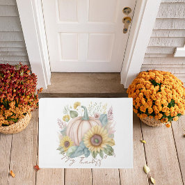 Tapete Abóbora pastel e bandeira de jardim floral boho pe