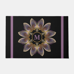 Tapete Abstrato Angel Wings Mandala Fractal Monograma
