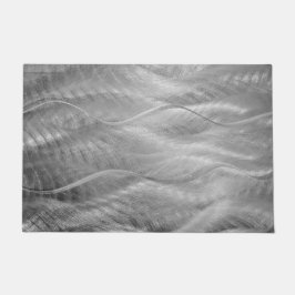 Tapete Abstrato de Silver Metal Bruto