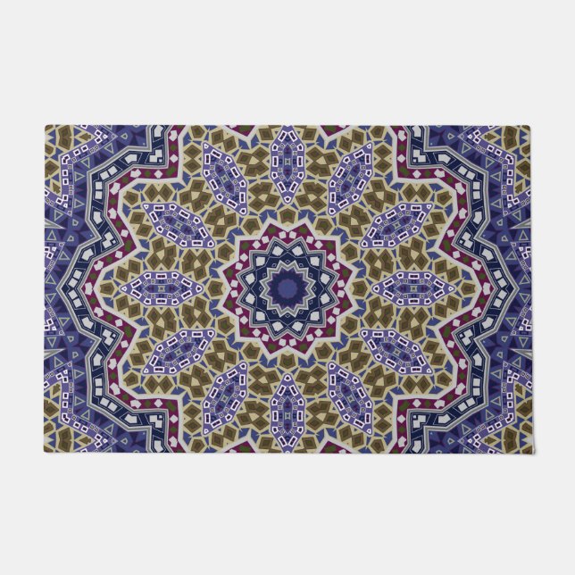Tapete Abstrato folk mandala etno tradicional (Frente)
