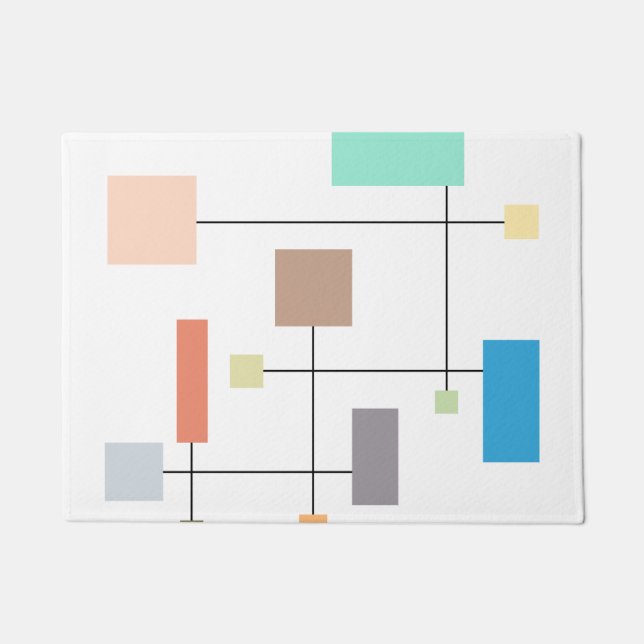 Tapete Abstrato geométrico colorido (Frente)